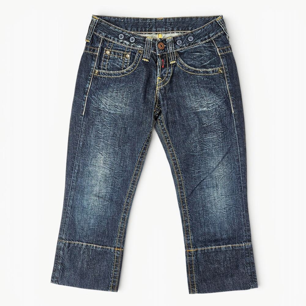 Y2k Euro Replay Denim Capri's Low-Rise - Size 28